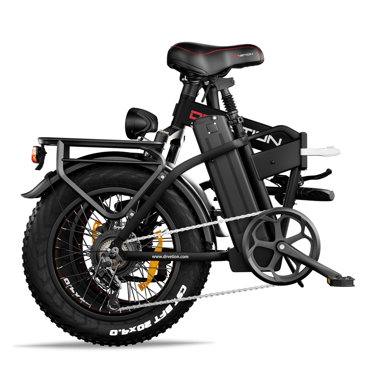 Drvetion AT20 PRO — folded black e-bike