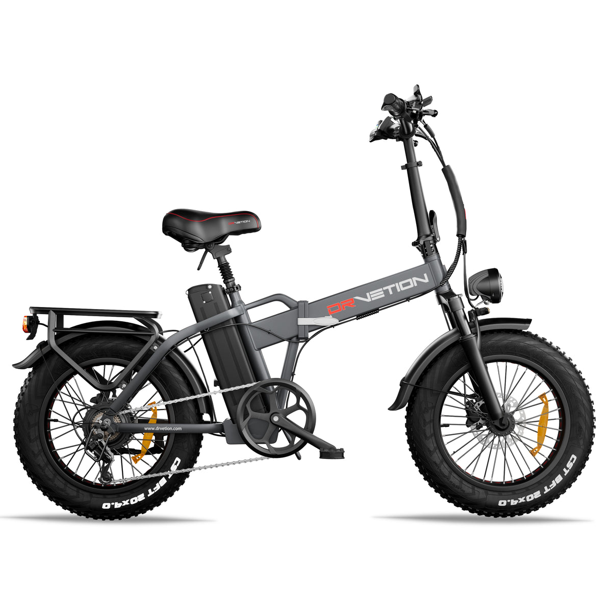 Drvetion AT20 PRO — grey e-bike side view