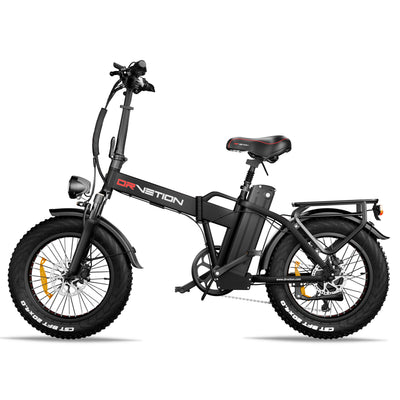 Drvetion AT20 PRO — black e-bike opposite side view