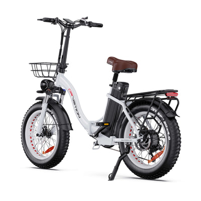 Drvetion CT20 — white e-bike front three-quarter view