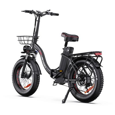 Drvetion CT20 PRO — black e-bike rear three-quarter view