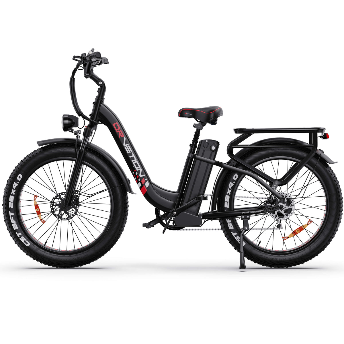 Drvetion CTR26 — black e-bike opposite side view