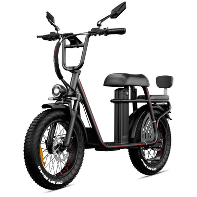 Drvetion ET20 — black electric scooter front view with mirrors
