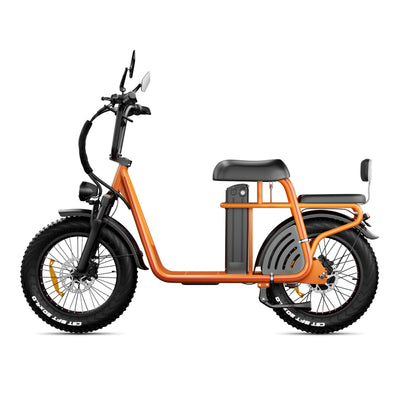 Drvetion ET20 — orange electric scooter opposite side view