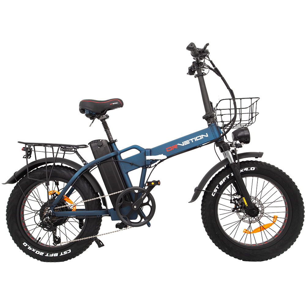 Matte Blue DrVetion At20 Electric Fat Bike 10AH...